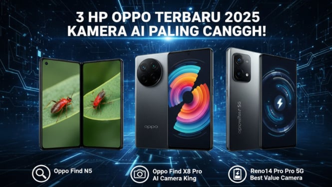 HP Oppo 2025 dengan Kamera Canggih, Oppo Find X8 Pro: Jawara Kamera dengan Teknologi Serba Lengkap, Oppo Find N5: Smartphone Lipat dengan Kamera Kreatif, Oppo Reno14 Pro 5G: Perpaduan AI Fotografi dan Harga Lebih Ramah, Mengapa Kamera Oppo Bisa Melebihi Ekspektasi?