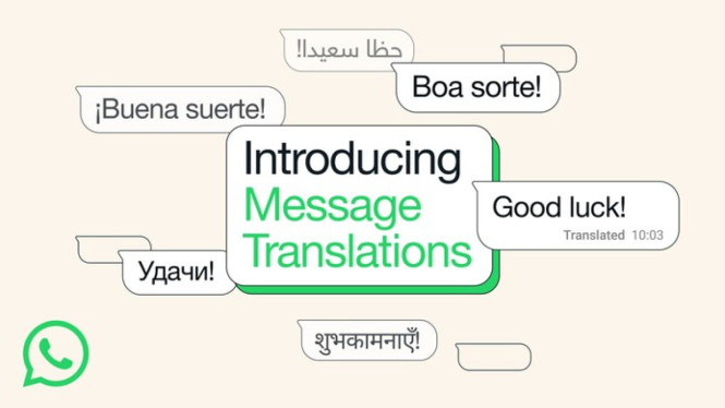 WhatsApp Rilis Fitur Terjemahan