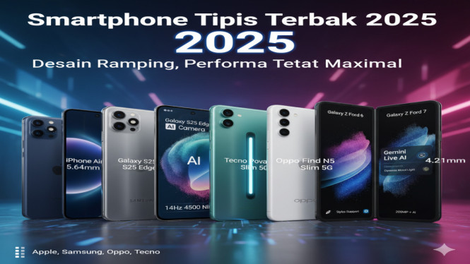 Smartphone Tipis Terbaik 2025: Desain Ramping