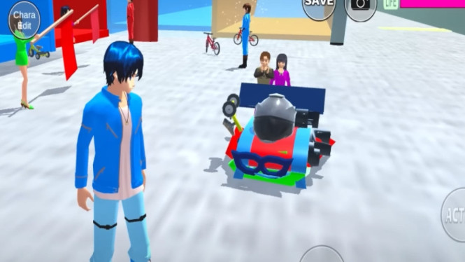 Arena Tamiya Super Keren di Sakura School Simulator