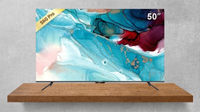 6 Smart TV 50 Inch Murah dengan Kualitas Terbaik dan Gambar Jernih di 2025, 1. TCL 50 inch 4K QLED Pro Google TV - T-Screen Pro, 2. Changhong U50H7, 3. CooCaa Smart TV 50S6G PRO, 4. Hisense UHD VIDAA Smart TV 50" 50E6K, 5. LG SMART TV 50UR7500PSC, 6. Sony Smart Google TV X75K
