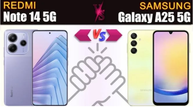 Redmi Note 14 5G vs Samsung Galaxy A25 5G: Duel Sengit HP 5G di Kelas Menengah!, Desain dan Layar, Performa dan Chipset, Kapasitas Memori dan Penyimpanan, Kamera: Mana yang Lebih Jernih?, Baterai dan Pengisian Daya