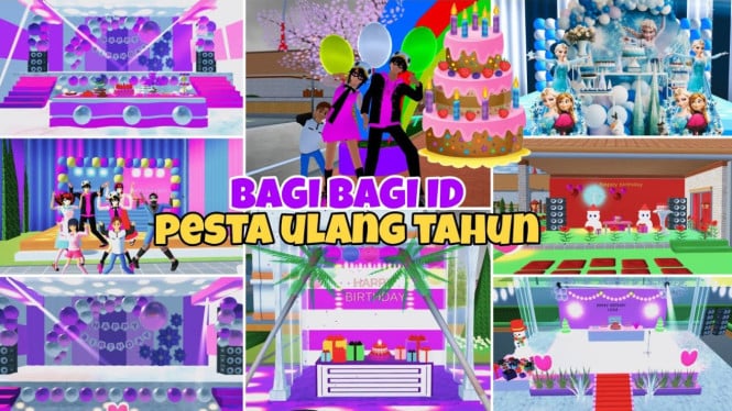 Koleksi ID Dekorasi Pesta Ulang Tahun yang Wajib Dicoba di Sakura School Simulator!