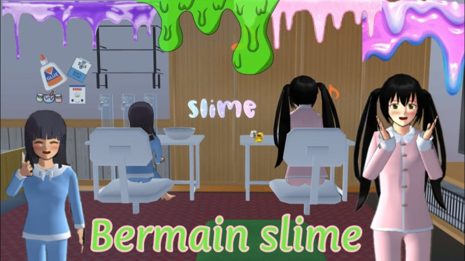 Slime Unik di Sakura School Simulator