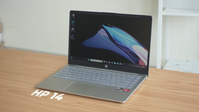 HP 14-EM0015AU, Performa Tangguh dengan Ryzen 5 dan SSD Cepat, Keyboard Backlit dan Port Lengkap, Harga dan Bonus Software Resmi, Pas untuk Mahasiswa dan Pekerja Kantoran