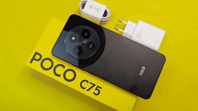 POCO C75, Chipset MediaTek Helio G81-Ultra, Tangguh untuk Aktivitas Harian, RAM 16GB dan Memori Luas, Tak Perlu Takut Kehabisan Ruang, Kamera 50MP AI, Hasil Foto Jernih dan Natural, Desain Modern dan Daya Tahan Baterai Efisien