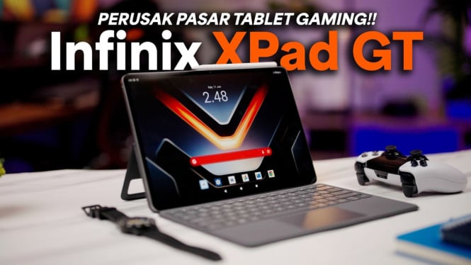 Infinix XPad GT, Layar 144Hz Super Halus untuk Pengalaman Gaming Lebih Imersif, Desain Cyber-Mecha yang Agresif namun Elegan, Baterai 10.000mAh dan Fast Charging 33W untuk Mobilitas Maksimal, Keamanan dan Fitur XOS Modern