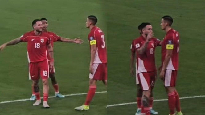 Marc Klok dan Beckham Putra berikan arahan ke Jay Idzes