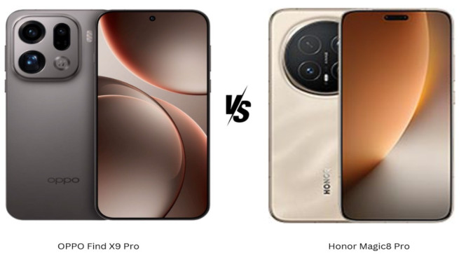 Oppo Find X9 Pro vs Honor Magic8 Pro