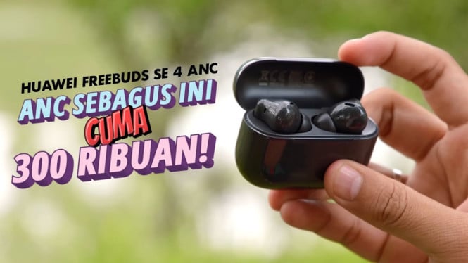 HUAWEI FreeBuds SE 4 ANC, Tiga Mode ANC untuk Segala Situasi, Daya Tahan Baterai hingga 50 Jam, Suara Jernih dan Nyata, Koneksi Cepat untuk Semua Perangkat, Penawaran Spesial Mulai Rp359 Ribu