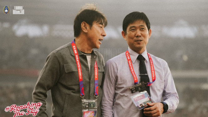Shin Tae-yong dan Hajime Moriyasu