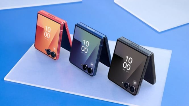 Samsung Z Flip 7, FlexCam untuk Pengambilan Konten Tanpa Repot, Integrasi Lengkap dengan Google Gemini untuk Ide Konten, AI Studio yang Mempercepat Editing Konten, Kamera Utama 50 MP dan Nightography Pro, Fitur Multi Task dan Manajemen Baterai Cerdas