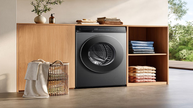 Xiaomi Rilis Mesin Cuci Bukaan Depan 12 Kg, Desain Ramping dengan Kapasitas Besar, Performa Tinggi dengan Teknologi Air Dinamis 3D, Motor Inverter Penggerak Langsung yang Lebih Senyap, Sterilisasi Tingkat Tinggi untuk Kebersihan Maksimal, 25 Program Pencucian untuk Berbagai Kebutuhan, Terhubung dengan HyperOS dan Mi Home, Produk Rumah Pintar Lainnya