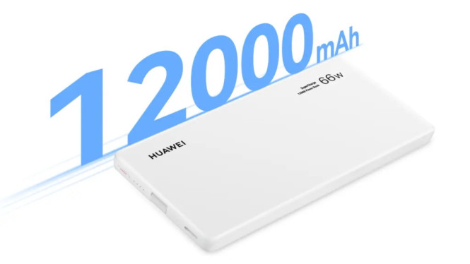 Power Bank 66W 12.000mAh, Kabel Internal yang Siap Dipakai Kapan Saja, Fast Charging 66W: Cepat ke Perangkat, Cepat ke Power Bank, Desain Tipis 15,6 mm yang Gampang Masuk Kantong, Fitur Khusus untuk Pengguna Huawei, Daya Tahan Besar, Isi Ulang Tergolong Singkat, Harga Kompetitif, Tapi Baru Hadir di Tiongkok, Simple, Praktis, dan Punya Fitur yang Tepat Sasaran