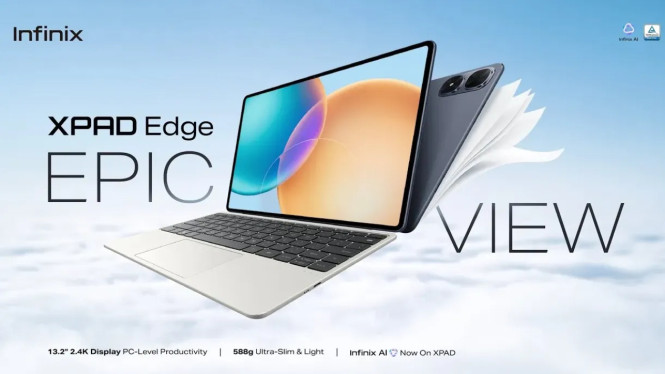 Infinix Xpad Edge Siap Meluncur di Indonesia, Ini Bocoran Spesifikasinya!, Desain Premium: Tipis, Ringan, tapi Layar Lega 13,2 Inci, Performa: Snapdragon 685, RAM 8GB, Storage 256GB, Baterai Jumbo 8.000mAh + Pengisian 18W, Aksesori Produktivitas: Keyboard Nirkabel &amp; Stylus Gratis, Fitur AI untuk Produktivitas Tingkat Lanjut, Bukti Kuat: Xpad Edge Sudah Masuk Database TKDN &amp; SDPPI, Harga Perkiraan di Indonesia: Apakah Lebih Murah dari Malaysia?, Kesimpulan: Infinix Xpad Edge Bisa Jadi Game-Changer di Pasar Tablet Indonesia