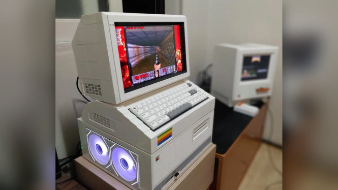 Kreatif! PC Gaming Lego Unik Gunakan Mesin Bekas Mining PS5