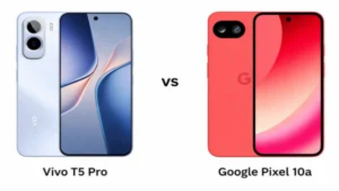 Vivo T5 Pro vs Google Pixel 10a: Duel Spesifikasi dan Harga