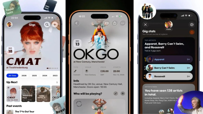 Aplikasi Gigs: AI Canggih untuk Simpan Memori Konser Musik