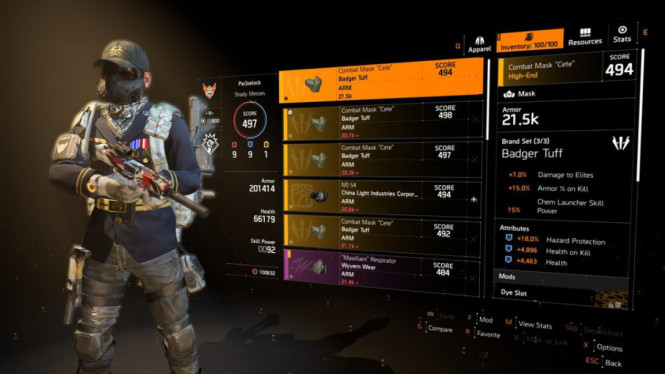 Panduan Tier Equipment The Division Resurgence: Arti Warna