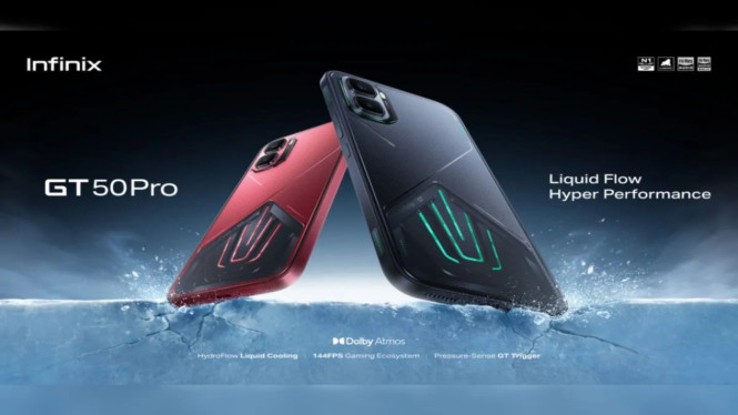 Infinix GT 50 Pro Sampai Bawa Cairan Pendingin Sendiri, Ini Spesifikasi dan Harga Resminya, Infinix GT 50 Pro Jadi Pusat New GT Ecosystem, Pakai MediaTek Dimensity 8400 Ultimate, Ada Chip Jaringan N1, HydroFlow Jadi Sorotan Utama, GT Trigger untuk Pengalaman Gaming, Layar 144Hz dan Fitur Motion Sickness Relief Display, Baterai 6.500 mAh dan Pengisian Cepat, Kamera dan Pilihan Warna, Harga Infinix GT 50 Pro di Indonesia