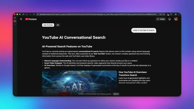 Fitur Ask YouTube AI Ubah Cara Cari Video Lebih Canggih