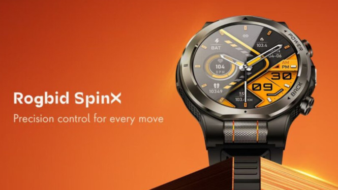 Smartwatch Rogbid SpinX Baterai 100 Hari, Harga Cuma Rp850 Ribu!, Desain Inovatif: Roda Scroll Optik 360 Derajat Tanpa Titik Buta, Baterai Monster: 1.100 mAh, Tahan Hingga 100 Hari, Layar AMOLED 1,43 Inci dengan Akurasi Warna Studio, Senter Fokus Tinggi dengan 3 Mode: Dirancang untuk Petualang, Fitur Kesehatan &amp; Olahraga Lengkap, Ketahanan Militer &amp; Konektivitas Modern, Harga dan Ketersediaan, Kesimpulan: Smartwatch Terbaik untuk Pengguna Praktis dan Petualang
