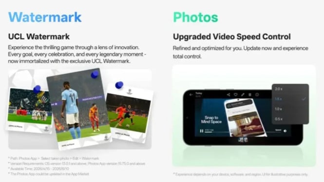 OPPO Rilis ColorOS 16 dengan Watermark UCL, Cek Apakah HP Anda Kebagian!, Watermark UEFA Champions League: Sentuhan Sepak Bola di Setiap Foto, Kontrol Kecepatan Video: Nonton Ulang Lebih Fleksibel Tanpa Aplikasi Tambahan, Daftar Perangkat OPPO yang Mendapat Update ColorOS 16 April 2026, ColorOS 16: Lebih dari Sekadar Skin Android, Kesimpulan: Segera Update Sebelum Fitur Ini Hilang!