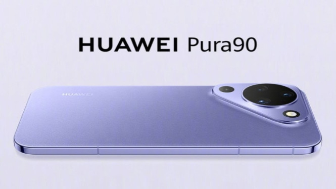 Tampilan desain modul kamera Huawei Pura 90 dengan konfigurasi asimetris