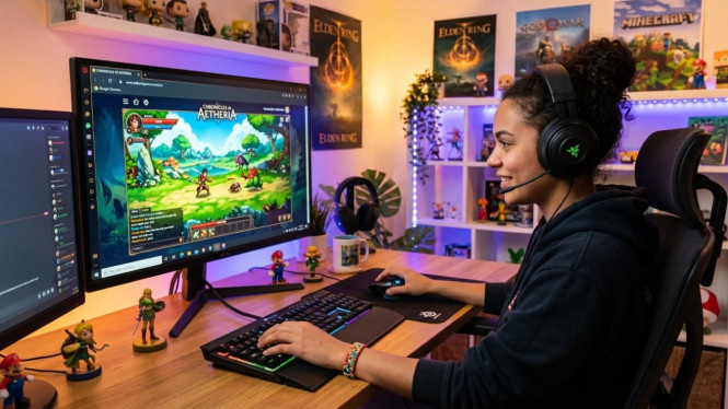 Ilustrasi pertumbuhan pasar browser gaming global menurut riset terbaru Google dan Kantar