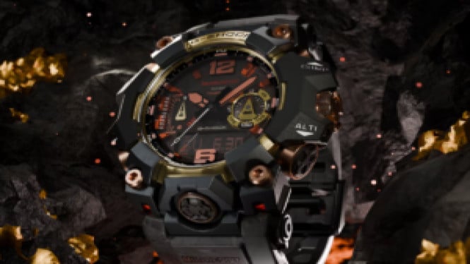 G-Shock Mudmaster GWG-B1000MG-1A9: Jam Tangan Desain Magma