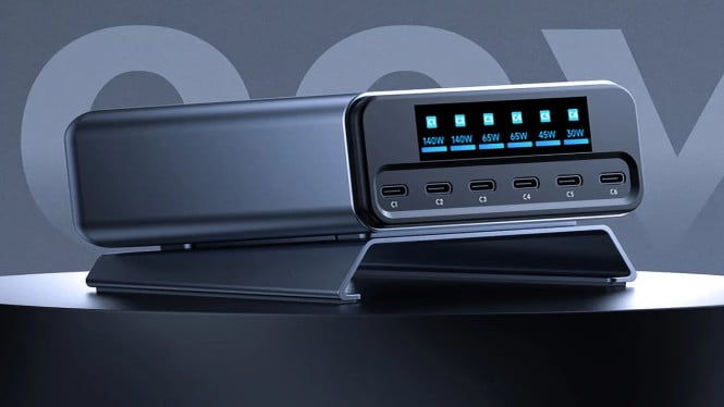 MUITAVY Gen2 300W GaN Charger: Power Hub 7 Port Paling Gahar!