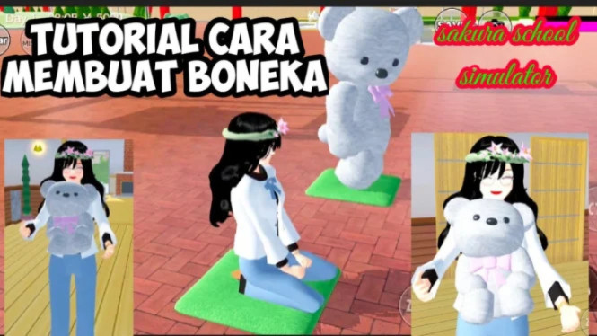 Boneka Lucu di Sakura School Simulator