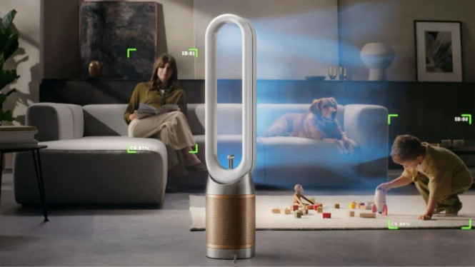 Dyson Find+Follow Purifier Cool, Kamera Pintar Bisa Melacak Posisi Pengguna, Privasi Jadi Sorotan Utama, Lebih Hemat Energi Berkat Sensor Kehadiran, Dibekali Filter HEPA H13 dan Penyaring Formaldehida, Lebih Senyap Saat Digunakan Tidur, Dukungan Smart Home Modern, Desain Minimalis Khas Dyson, Dyson Semakin Agresif di Pasar Perangkat Pintar