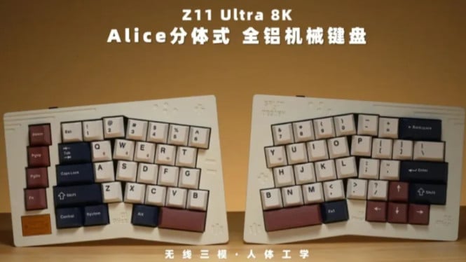 Keychron Z11 Ultra 8K Hadir dengan Desain Retro &amp; Polling Rate 8.000Hz!, Desain Retro dengan Sentuhan Ergonomis Alice-Style, Struktur Internal Premium: Gasket Mount + 6 Lapis Peredam Suara, Switch &amp; Keycaps: Kualitas Tinggi Sejak dari Pabrik, Polling Rate 8.000Hz: Respons Instan Tanpa Latensi, Baterai Ganda 4.000mAh: Daya Tahan untuk Wireless 8K, Harga dan Ketersediaan, Kesimpulan: Gabungan Sempurna Antara Estetika, Ergonomi, dan Performa