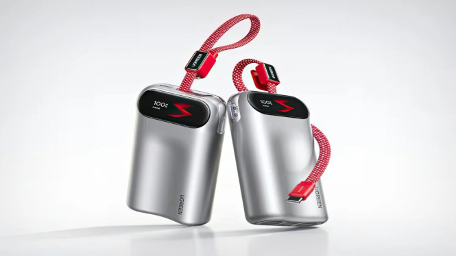 Ugreen PB610: Power Bank Estetik 45W Bergaya Retro