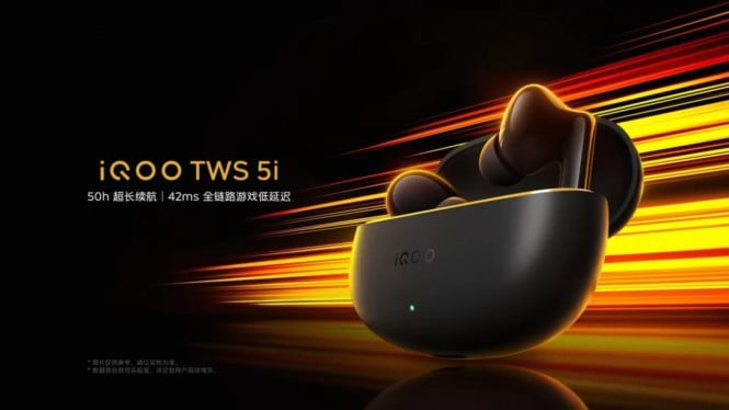 iQOO TWS 5i Resmi Meluncur, Fokus pada Pengalaman Gaming dan Hiburan, Latensi Rendah untuk Game Kompetitif, Desain Ringan dan Nyaman Dipakai Seharian, Baterai Jadi Andalan Utama, Sudah Dilengkapi AI Noise Reduction, Harga Murah Jadi Daya Tarik Besar