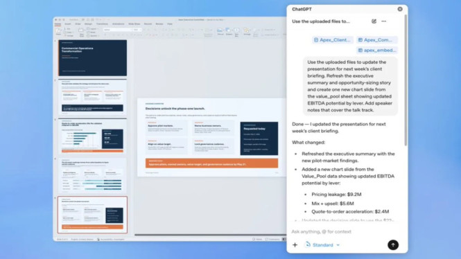 ChatGPT untuk PowerPoint Dirilis, Bikin Slide Kini Otomatis