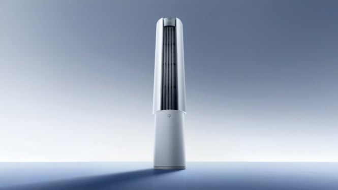 AC Xiaomi Mijia 3HP dengan AI dan Hemat Energi, Xiaomi Mijia Powerful Wind Ultra 3HP floor-standing AC (Photo: Xiaomi), Spesifikasi Daya dan Teknologi Pendinginan, Desain Aliran Udara dan Kenyamanan Pengguna, Efisiensi Energi dan Ketahanan Cuaca Ekstrem, Integrasi Smart Home dan Fitur AI, Desain dan Fitur Tambahan