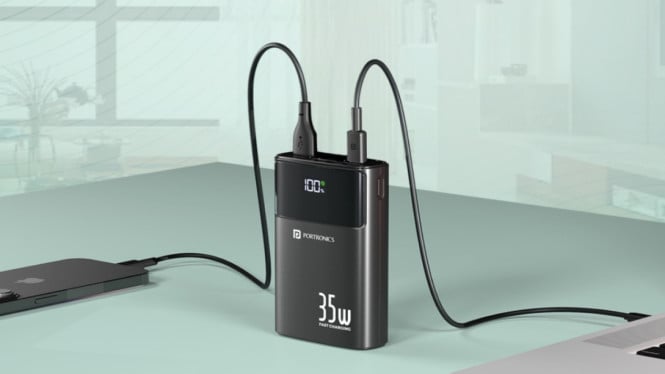 Portronics Titan 35, Desain Praktis dengan Kabel Terintegrasi, Dukungan Fast Charging 35W untuk Berbagai Perangkat, Dilengkapi Teknologi PPS yang Lebih Efisien, Pilihan Port yang Lengkap, Layar LED Digital untuk Memantau Daya Baterai, Sistem Keamanan Berlapis, Harga dan Ketersediaan, Persaingan Semakin Ketat di Segmen Power Bank Premium