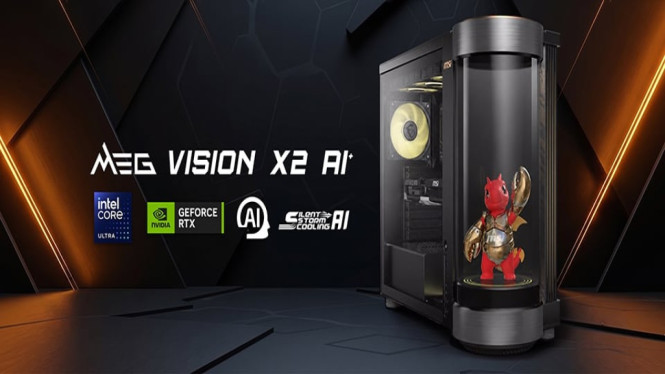 MSI MEG Vision X2 AI+: Gaming PC dengan Asisten Virtual Berlayar Terintegrasi