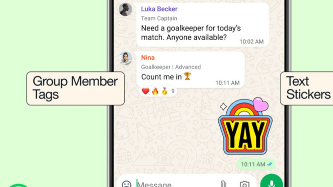 WhatsApp Rilis Fitur Julukan di Grup, Bisa Jadi “Kiper” atau “Ayah”!, Member Tags: Personalisasi Peran di Setiap Grup WhatsApp, Text Stickers: Ubah Teks Jadi Stiker dalam Sekejap, Event Reminders: Pengingat Acara Otomatis di Grup, Mengapa Fitur Ini Penting? Transformasi Grup WhatsApp Jadi Pusat Koordinasi, Belum Muncul? Begini Cara Dapatkan Fitur Baru Ini, Kesimpulan: WhatsApp Makin “Manusiawi” di Era Komunikasi Digital