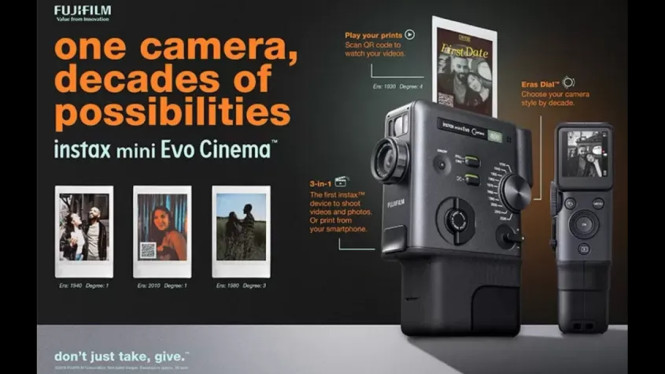 Fujifilm Rilis Instax Mini Evo Cinema: Kamera Instan yang Bisa Rekam &amp; Cetak Video!, Desain Retro yang Menghidupkan Warisan Fujifilm, Fitur Revolusioner: Rekam Video, Cetak Frame, Mainkan Ulang via QR Code, Era Dial: Kenop Ajaib yang Bawa Anda ke 10 Dekade Berbeda, Spesifikasi &amp; Ketersediaan, Mengapa Instax Mini Evo Cinema Lebih dari Sekadar Kamera?, Kesimpulan: Nostalgia yang Hidup, Teknologi yang Menyentuh