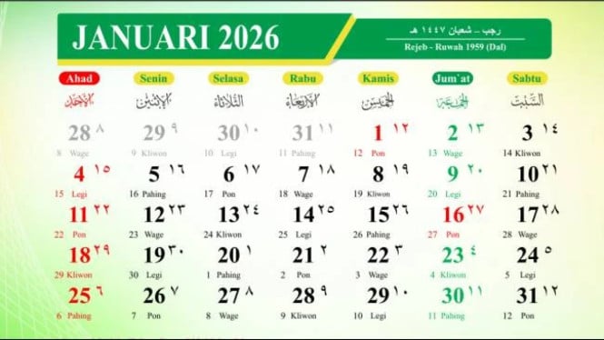 Jumat 16 Januari 2026 Libur Apa?