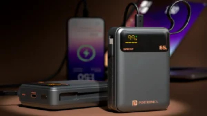 Portronics Ignis 65 Meluncur: Bank Daya 65W PD untuk Laptop