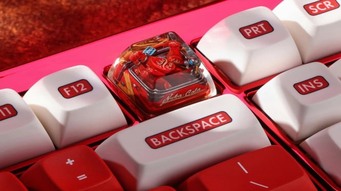 Detail Gila Nuka-Cola Keycaps Fallout: Kunci Mekanikal Harga Fantastis