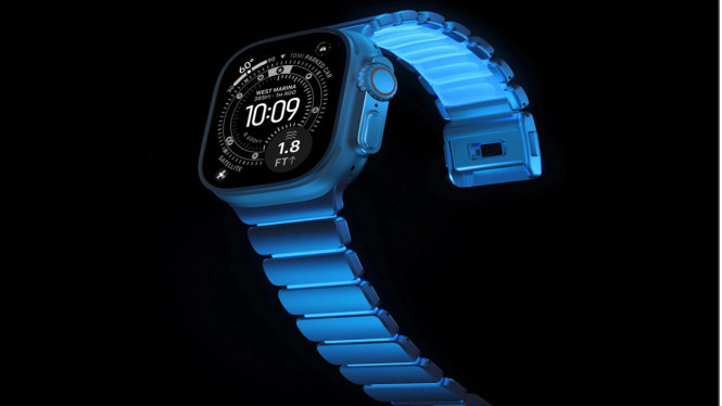 Nomad Rilis Stratos Band Icy Blue Glow: Tali Titanium Menyala Gelap