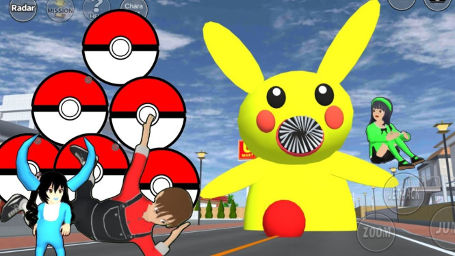 Pokémon di Sakura School Simulator