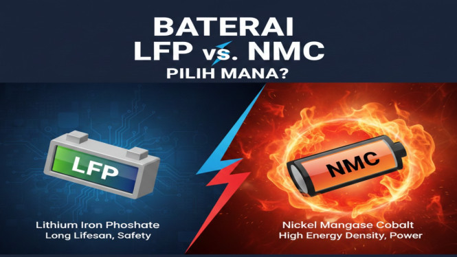 Baterai LFP dan NMC