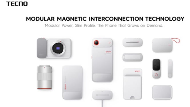 HP Modular Terbaru Tecno Bikin Heboh: Kamera &amp; Baterai Tambahan Cukup Ditempel!, Teknologi Modular Magnetic Interconnection: Lebih dari Sekadar Magnet, Modul yang Bisa Dipasang: Dari Power Bank hingga Action Camera, Mengapa bisa begitu tipis?, Batasan dan Tantangan Konsep Modular, Perbandingan dengan Kompetitor: Fairphone vs Tecno, Kapan Rilis? Apakah Akan Dijual?, Kesimpulan: Revolusi Modular yang Bisa Ubah Cara Kita Pakai HP