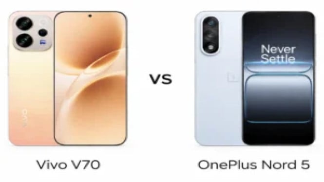 Vivo V70 vs OnePlus Nord 5: Mana yang Lebih Layak Dibeli?